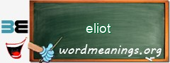 WordMeaning blackboard for eliot